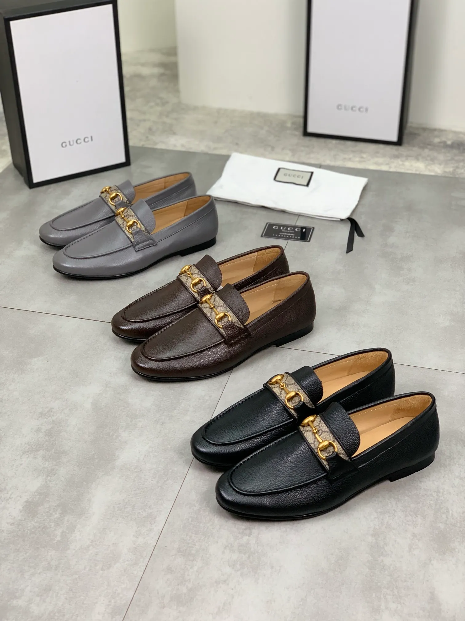 Men's men's shoes💰P520💰[New model]🆘Water-dyed cow lining [GUCCI] Gucci leather shoes, top men's purchasing agent, 2022 counter simultaneous sale, top-grade original calfskin imported from Italy ➕ first-layer cowhide lining) original sole provided by the original factory, fine workmanship, impeccable👍 You can enter and exit the counter at will; the real thing is super beautiful Sizes 38 to 44; 3⃣️colors🉑️ to choose from